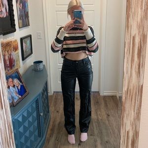 Black Pleather Pants